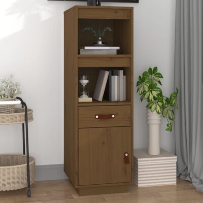 vidaXL Highboard Honey Brown 34x40x108,5 cm Solid Wood Pine