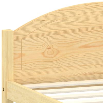 vidaXL Bed Frame without Mattress Solid Pine Wood 100x200 cm