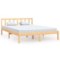 vidaXL Bed Frame without Mattress Solid Wood 140x190 cm