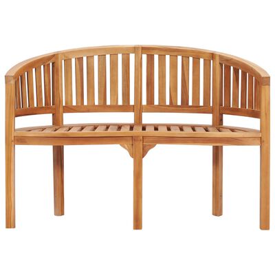 vidaXL 3 Piece Banana Garden Lounge Set Solid Teak Wood