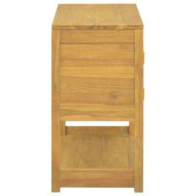 vidaXL Bathroom Cabinet 85x40x75 cm Solid Wood Teak