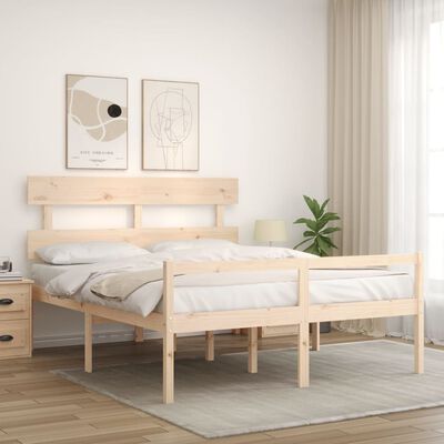 vidaXL Senior Bed without Mattress 160x200 cm Solid Wood