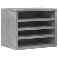 vidaXL Desk Organiser Concrete Grey 36x26x29.5 cm Engineered wood