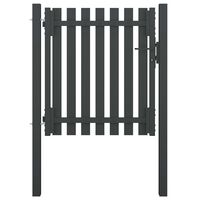 vidaXL Garden Fence Gate Steel 1x1.25 m Anthracite
