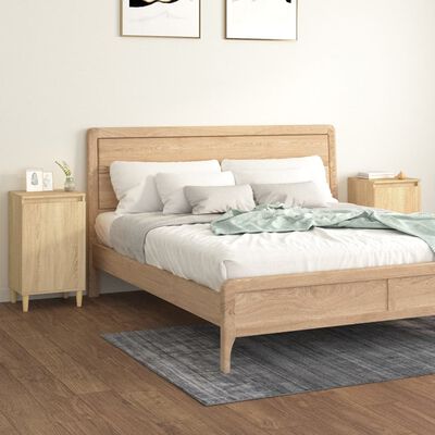 vidaXL Bedside Cabinets 2 pcs Sonoma Oak 40x35x70 cm Engineered Wood