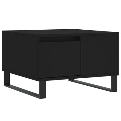 vidaXL Coffee Table Black 55x55x36.5 cm Engineered Wood