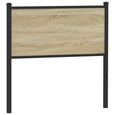 vidaXL Headboard Sonoma 75 cm Engineered Wood and Steel