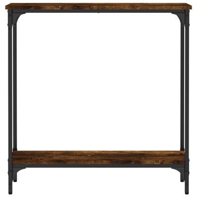 vidaXL Console Table Smoked Oak 75x22.5x75 cm Engineered Wood