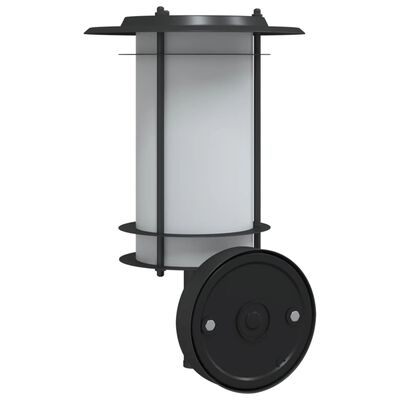 vidaXL Outdoor Wall Light Black Stainless Steel