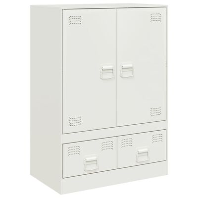 vidaXL Highboard White 67x39x95 cm Steel