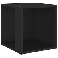 vidaXL Side Table Black 33x33x34.5 cm Engineered Wood