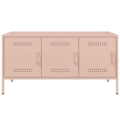 vidaXL TV Cabinet Pink 100.5x39x50.5 cm Steel