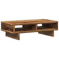 vidaXL Monitor Stand Old Wood 50x27x15 cm Engineered Wood