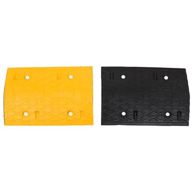 vidaXL Speed Hump Yellow&Black 97x32.5x4 cm Rubber