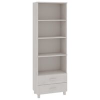 vidaXL Highboard HAMAR White 60x35x180 cm Solid Wood Pine