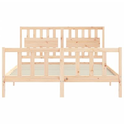 vidaXL Bed Frame without Mattress 160x200 cm Solid Wood Pine