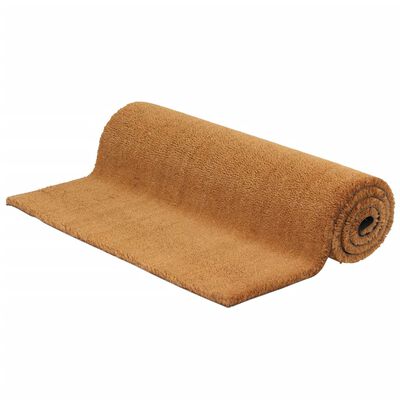 vidaXL Door Mat Natural 100x200 cm Tufted Coir