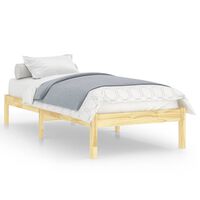 vidaXL Bed Frame without Mattress Solid Wood Small Single