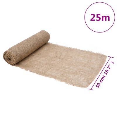 vidaXL Jute Roll 0.5x25 m 100% Jute 200 gsm