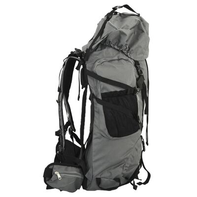 vidaXL Hiking Backpack Grey 60 L Oxford Fabric