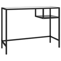 vidaXL Computer Desk Black 100x36x74 cm Glass