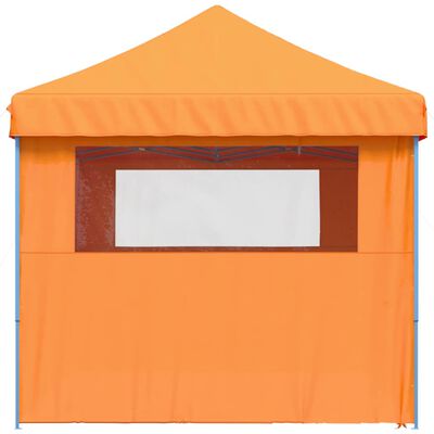 vidaXL Foldable Party Tent Pop-Up with 4 Sidewalls Orange