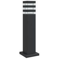 vidaXL Outdoor Floor Lamp Black 50 cm Aluminium