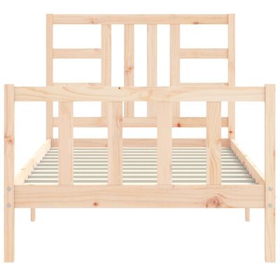 vidaXL Bed Frame without Mattress 90x190 cm Single Solid Wood Pine