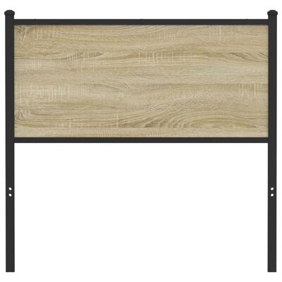 vidaXL Headboard Sonoma 75 cm Engineered Wood and Steel