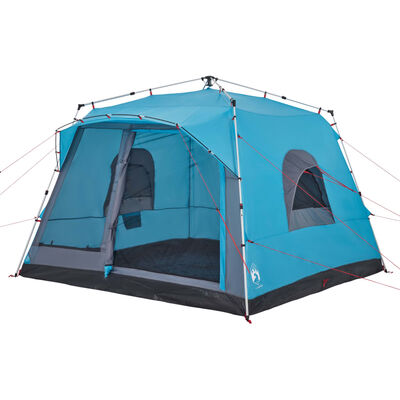 vidaXL Family Tent Cabin 7-Person Blue Quick Release