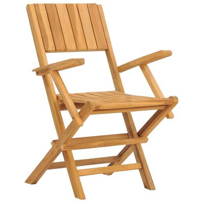 vidaXL Folding Garden Chairs 8 pcs 55x61x90 cm Solid Wood Teak