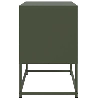 vidaXL TV Cabinet Olive Green 68.5x39x60.5 cm Steel