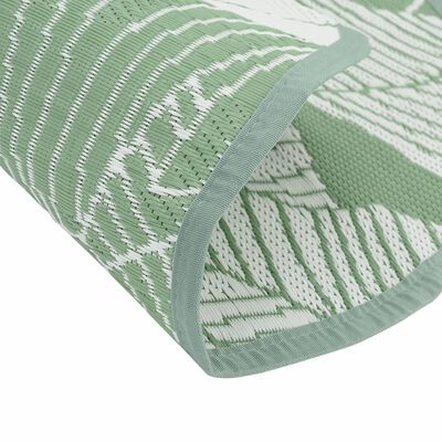 vidaXL Outdoor Carpet Green Ø160 cm PP