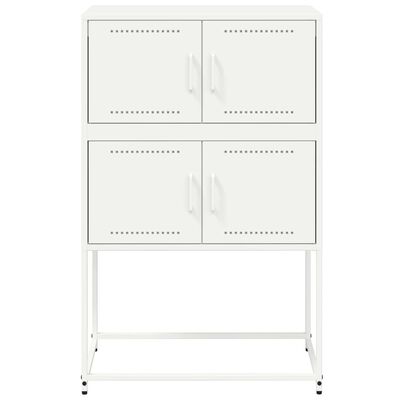 vidaXL Sideboard White 68.5x38.5x107 cm Steel