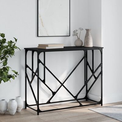 vidaXL Console Table Black 100x40x80 cm Engineered Wood