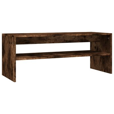 vidaXL Coffee Table Smoked Oak 100x40x40 cm Engineered Wood