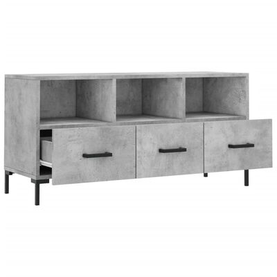 vidaXL TV Cabinet Concrete Grey 102x36x50 cm Engineered Wood