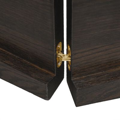 vidaXL Bathroom Countertop Dark Brown 220x30x(2-4) cm Treated Solid Wood