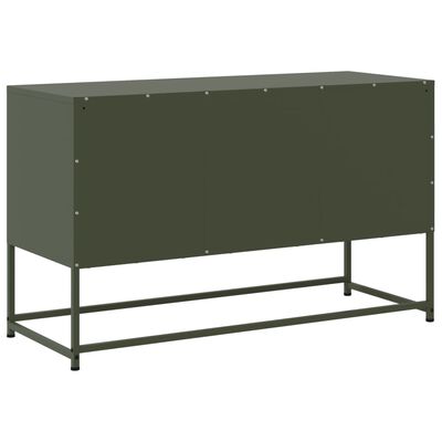 vidaXL TV Cabinet Olive Green 100.5x39x60.5 cm Steel