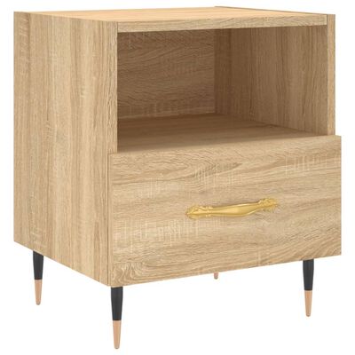 vidaXL Bedside Cabinets 2 pcs Sonoma Oak 40x35x47.5 cm Engineered Wood