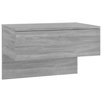 vidaXL Wall-mounted Bedside Cabinets 2 pcs Grey Sonoma