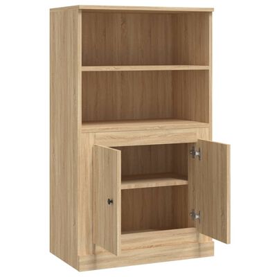 vidaXL Highboard Sonoma Oak 60x35.5x103.5 cm Engineered Wood