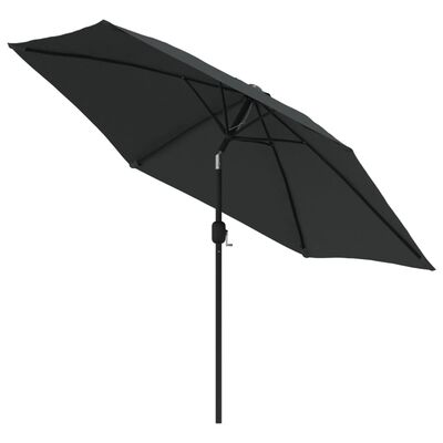 vidaXL Garden Parasol with Metal Pole 300 cm Anthracite