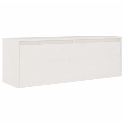 vidaXL TV Cabinets 2 pcs White Solid Wood Pine