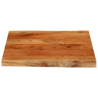 vidaXL Table Top 60x60x3.8 cm Rectangular Solid Wood Acacia Live Edge