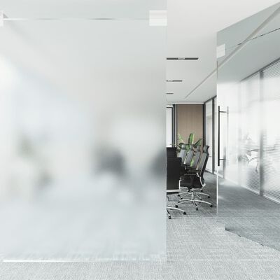 vidaXL Window Film Static Frosted Transparent Grey 90x500 cm PVC