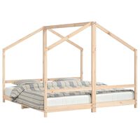 vidaXL Kids Bed Frame 2x(90x190) cm Solid Wood Pine