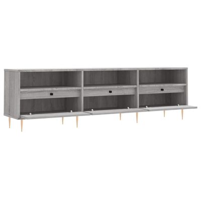 vidaXL TV Cabinet Grey Sonoma 150x30x44.5 cm Engineered Wood