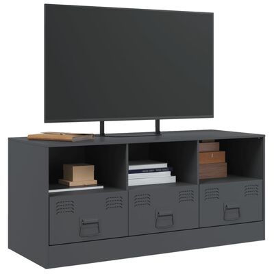 vidaXL TV Cabinet Anthracite 99x39x44 cm Steel