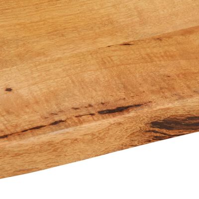 vidaXL Table Top 100x60x3.8 cm Live Edge Solid Wood Mango